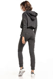 Straight-Cut Trousers with Drawstring Waist and Pockets