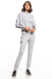 Straight-Cut Trousers with Drawstring Waist and Pockets