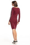 High-Waist Straight Skirt with Pocket in Sweatshirt Knit