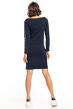 High-Waist Straight Skirt in Sweatshirt Knit with Pockets