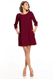 Pleated Back Dress with Pockets for Every Occasion