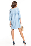 Pleated Back Dress with Pockets for Any Occasion