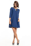 Pleated Back Dress with Pockets for Any Occasion