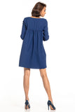Pleated Back Dress with Pockets for Any Occasion