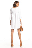 Pleated Back Dress with Pockets for Any Occasion