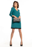 Lace-Trim Heart Neckline Simple Dress