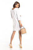 Lace-Trim Heart Neckline Simple Dress