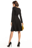 Flared Sweetheart Neckline Dress with Pockets