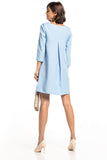 Sweetheart Neckline Dress with Back Pleat Detail