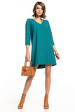 Sweetheart Neckline Dress with Back Pleat Detail