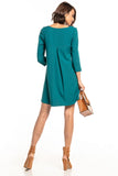 Sweetheart Neckline Dress with Back Pleat Detail