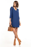 Sweetheart Neckline Dress with Back Pleat