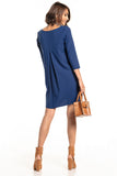 Sweetheart Neckline Dress with Back Pleat