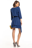 Elegant Double Skirt Dress with 3/4 Sleeves for Any Occasion