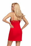 Sensational Red Lace Nightgown with Adjustable Straps