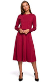 Elegant Everyday Dress with Concealed Slit Detail