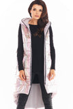 Holographic Vest with Hood and Pockets for Autumn Style