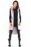 Holographic Vest with Hood and Pockets for Autumn Style