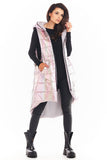 Holographic Vest with Hood and Pockets for Autumn Style