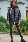 Stylish Oversized Quilted Jacket with Hood and Pockets
