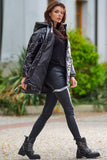 Stylish Oversized Quilted Jacket with Hood and Pockets