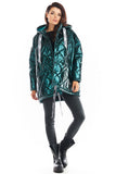 Oversized Quilted Jacket with Hood and Pockets