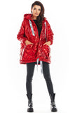 Oversized Quilted Jacket with Hood and Pockets