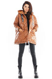 Oversized Quilted Jacket with Hood and Pockets