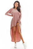 Chic Plunging Neckline Dress with Extended Back