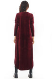 Plunging Neckline Long Sleeve Dress with Extended Back
