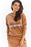 Cozy Velour Sweatshirt with Kangaroo Pocket