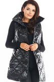 Quilted Warm Vest with High Collar - Autumn Essential