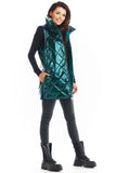 Quilted Warm Vest with High Collar - 4 Autumn Colors