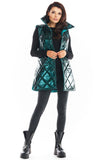 Quilted Warm Vest with High Collar - 4 Autumn Colors
