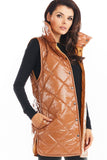 Quilted Warm Vest with High Collar - Autumn Essential in 4 Colors