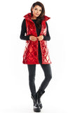 Quilted Warm Vest with High Collar - 4 Colors Available