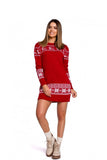 Limited Edition Two-Tone Christmas Motif Sweater Dress