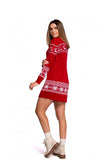 Limited Edition Two-Tone Christmas Motif Sweater Dress