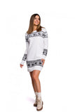 Limited Edition Two-Tone Christmas Motif Sweater Dress