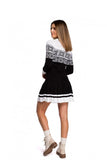 Limited Edition Two-Tone Christmas Sweater Dress