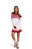 Limited Edition Two-Tone Christmas Sweater Dress