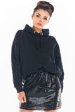 Sequined Mini Skirt with Lining and Elastic Band