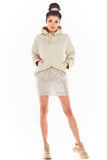 Sequined Mini Skirt with Perfect Fit Elastic Band