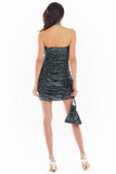 Elegant Sequined Shoulder-Exposing Dress