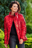 Quilted Jacket with Built-In Collar and Front Pockets