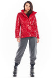 Quilted Jacket with Built-In Collar and Front Pockets