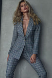 Elegant Shawl Collar Jacket with One-Button Closure