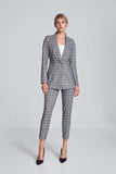 Elegant Shawl Collar Jacket with One-Button Closure