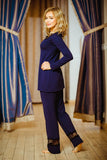 Elegant Viscose Lace Loungewear Set for Women