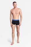 Set of 2 Men's Smooth Boxer Shorts in Grey and Black